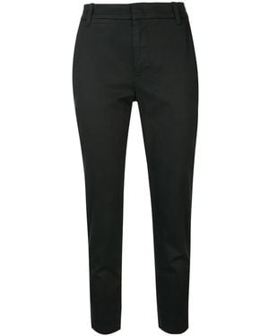 Vince Cropped Slim-Fit Chinos - Black