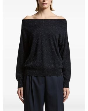 Peserico Maglione Con Spalle Scoperte - Nero