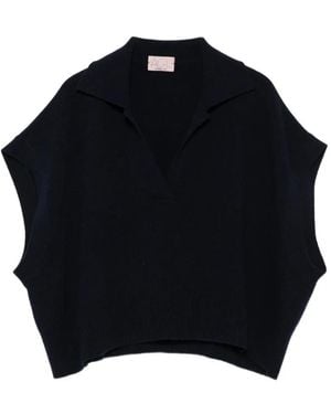 Agl Attilio Giusti Leombruni Polo-Collar Vest - Blue