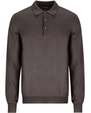 Tagliatore Palmer Fine-Knit Sweater - Gray