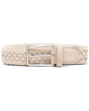 Canali Braided Belt - Natural