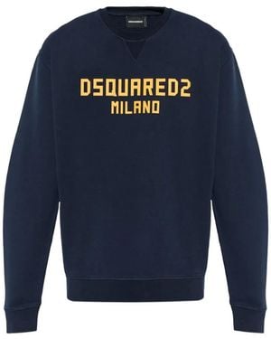 DSquared² Logo-Detail Sweatshirt - Blue