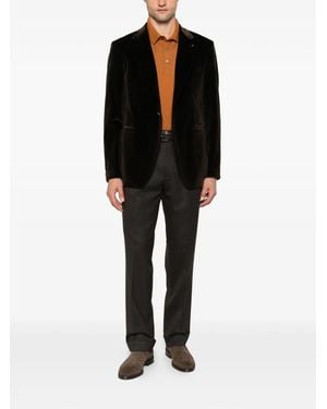 Berwich Negroni Pleated Trousers - Black