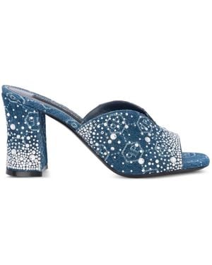 Philipp Plein Sandales À Bride Salomé - Blue