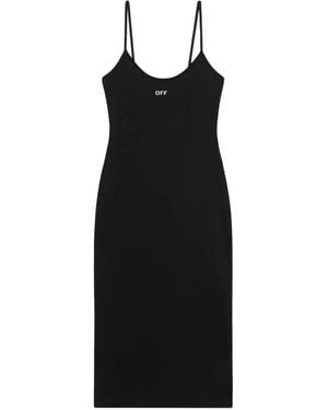 Off-White c/o Virgil Abloh Strappy Sleek Midi Dress - Black