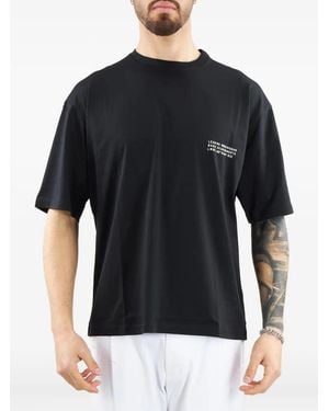 Low Brand Crew-Neck Short-Sleeve T-Shirt - Black