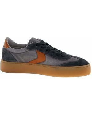 Voile Blanche Mind 02 Leather Sneakers - Blue