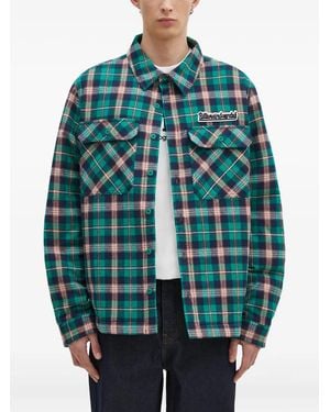 BBCICECREAM Giacca-Camicia Tartan - Blu