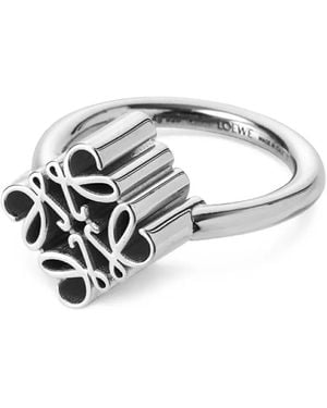 Loewe Anagram Sterlingsilberring - Weiß