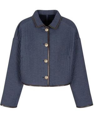Giorgio Armani Denim Collection Short Blouson - Blue