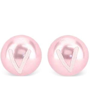 VTMNTS Logo Metallic Earrings - Pink