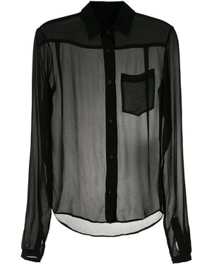 Amir Slama Silk Shirt - Black