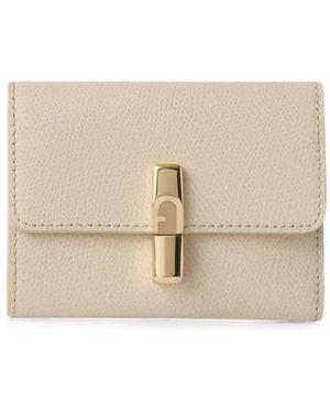 Furla Iride Compact Wallet S - Natural