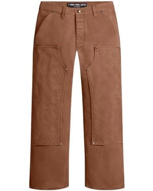 LOSTSHDWS Pantalon À Design Superposé - Brown