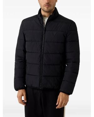 Guess Veste À Design Matelassé - Bleu