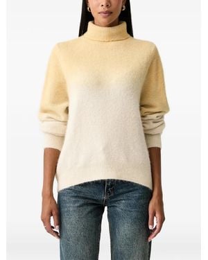 Patrizia Pepe Ombré Roll-Neck Jumper - Natural