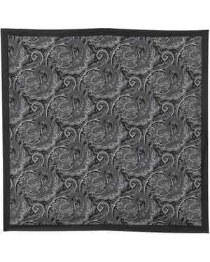 Gabriele Pasini Foulard En Soie À Imprimé Cachemire - Grey