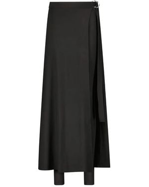 MARCELLA Waverly Sash-Belt Double-Ring-Buckle Trousers - Black