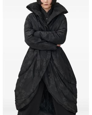 Annette Görtz Amba hooded floral coat - Negro