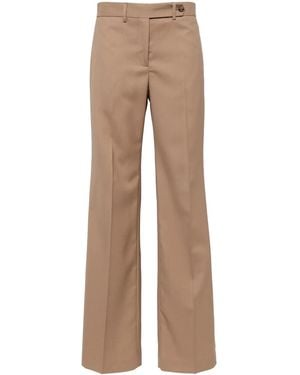 Paul Smith Pressed-Crease Wool Trousers - Natural