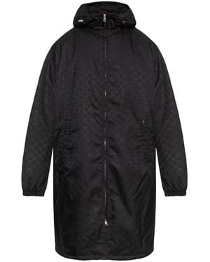 Gucci Gg-Pattern Parka - Black