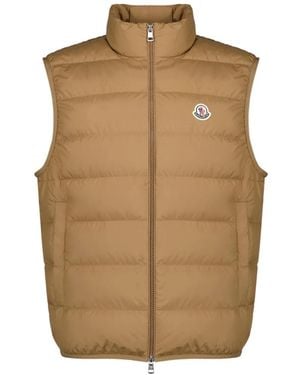Moncler Contrin Quilted Gilet - Brown