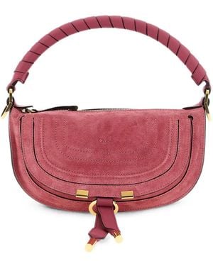 Chloé Marcie Shoulder Bag - Pink
