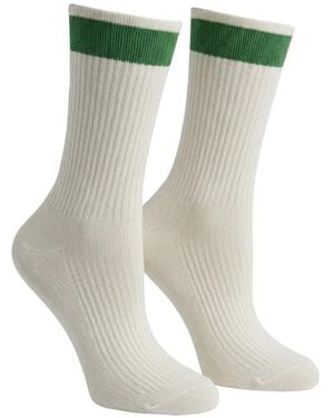 Valentino Garavani Stripe-Detail Socks - Green