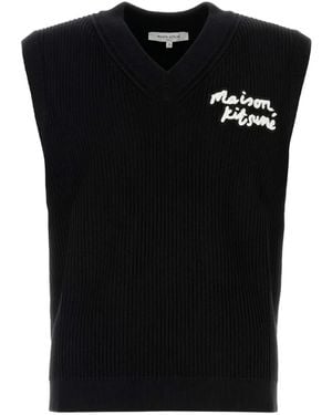 Maison Kitsuné ノースリーブ トップ - ブラック