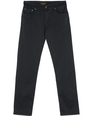 Moorer Pavel Tapered Trousers - Blue