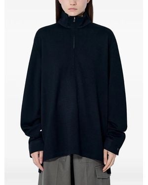 Rier Langarmshirt Mit Reißverschluss - Blau