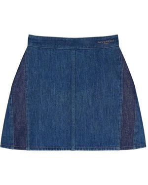 Givenchy Mini Cocoon Skirt - Blue