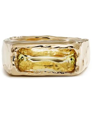 Fie Isolde 14Ct Cogency Beryl Band Ring - Metallic