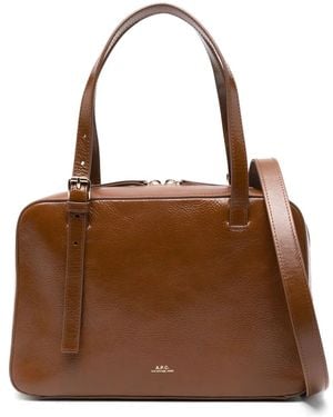 A.P.C. バックル ショルダーバッグ - ブラウン