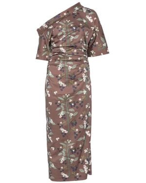 BERNADETTE Bowery Floral-Print Midi Dress - White
