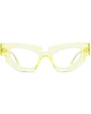 Kuboraum Gafas Con Montura Cat Eye - Amarillo