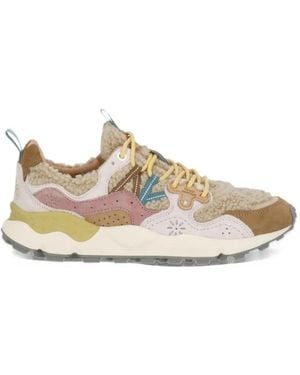 Flower Mountain Yamano 3 Paneled Sneakers - White