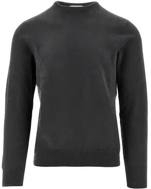 Piacenza 1733 Ribbed-Trim Sweater - Black