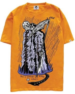 Warren Lotas The Edge Graphic-Print T-Shirt - Orange