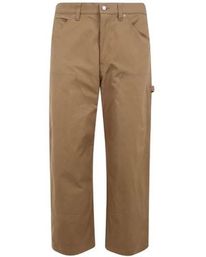 Comme des Garçons Wide-Leg Cotton Pants - Natural