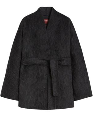 Max Mara ベルテッド コート - ブラック