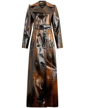 Roberto Cavalli Manteau Ceinturé À Boutonnière Croisée - Blanc