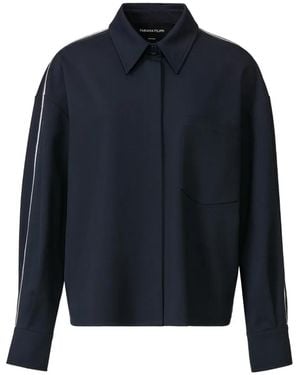 Fabiana Filippi Bead-Embellished Drop-Shoulder Jacket - Blue