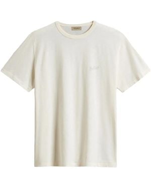 Woolrich T-Shirt mit Logo-Stickerei - Weiß