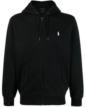 Ralph Lauren Zip-Up Hoodie - Black