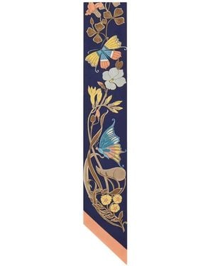 Ferragamo Mini Bandeau Imprimé Liberty - Bleu