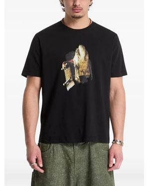 Dime Rollin Head Graphic-Print T-Shirt - Black