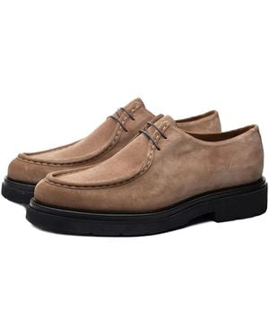 Poche Paris Lace-Up Derby Shoes - Brown