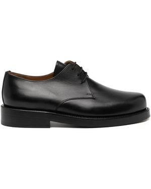 Junya Watanabe Lace-Up Leather Derby Shoes - Black