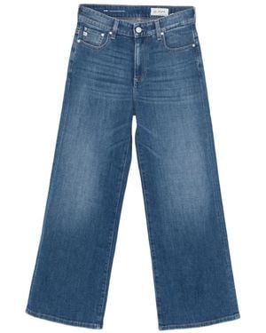 AG Jeans Saige Wide Leg Crop Jeans - Blue